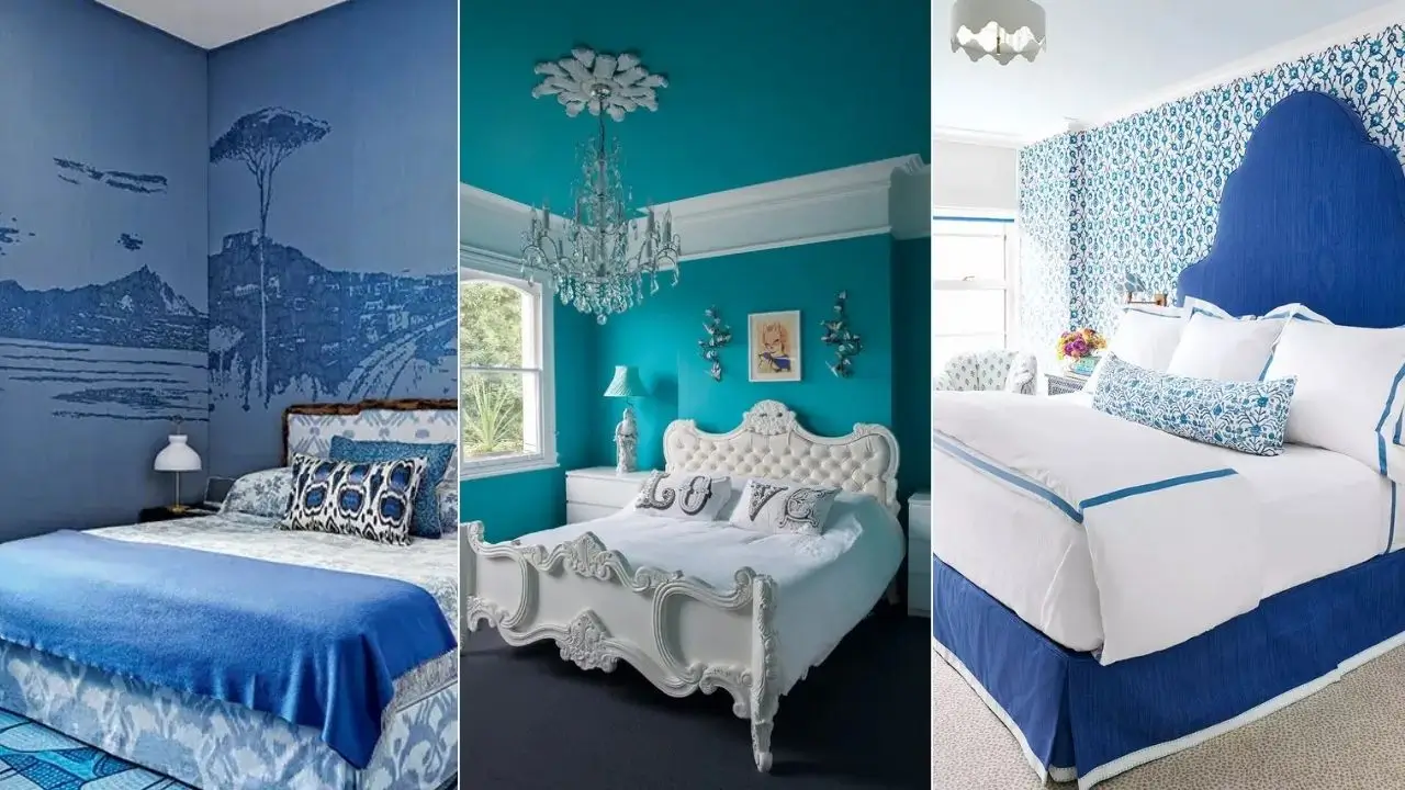 blue master bedrooms decor